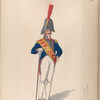 Tambor mayor del reg. Princesa, vieja uniforme. 1807