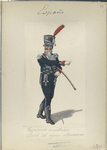Cazadores montados. Oficiel del rejim. Almansa. 1807