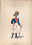 Caballeria de linea. Oficial del rejim. El Rey. 1807