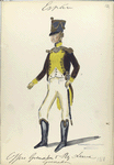 Offizier Grenadier de Reg. Linie Grenada. 1811