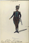 Officier [...]. Reg. Ligera Infanteria Castilla. 1811