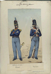 Infanteria de linea: Oficial, Fusilero. 1811