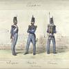 1. Sargento;  2. Capitan ; 3. Cazador.  (Linea).  1812