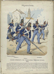 Linien-Infanterie der Spanischen National-Armee : Voltigeur-Offizier, Voltigeur, Füsilier, Grenadiere. 1812