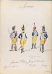 Garde King Joseph Napoleon: Granadero, Fusilero, Jäger. 1812
