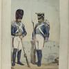 Infanteria de linea: Granadero, Fusilero. (Año 1815)