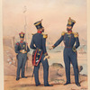 Egercito Español. Artilleros de marina: Capitan, Oficial y Soldado