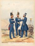 Egercito Español. Ingenieros, Comandante y Oficiales