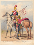 Egercito Español.  Reg-to de Calatrava 10 de Lanzeros; Batidor y Trompeta