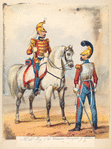Egercito Español.  Reg-to del Rey, 1 de Corazeros : Trompeta y batidor