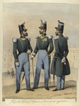 Egercito Español. Brigadier Coronel, Capitan y Teniente de infanteria