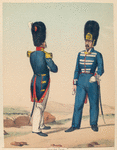 Guardia real. Oficial de Provinciales, Oficial de Infanteria. 1830