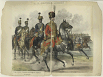 K.K. Oestere. Armée, Ungarischer General und Brigade Adjutant en Parade