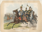 K.K. Oestere. Armée, Ungarischer General und Brigade Adjutant en Campagne