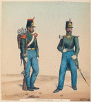 Infanteria de linea. Granadero,  Teniente. 1841