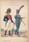 España, oficial del region del Rey, infanteria Husaros de Almansa