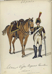 España, soldaat vijfde regiment cavalier v linie