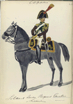 España, soldaat leide [?] regiment cavalerie v linie