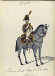 España, soldaat vierde regiment cavalerie v linie