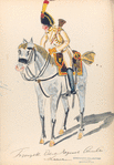 España, trompette derde regiment cavalerie linie