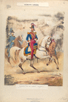 Egercito Español. General con su estado mayor. 1845