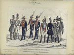 Königlich Spanisches Corps der Hellebardierer und Offiziere verschiedener Waffengattungen. 1847