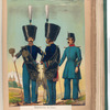 Regimentos de Linea : Tambores Mayores (de Gala; de Diario). 1851