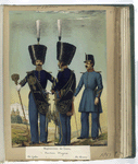 Regimentos de Linea : Tambores Mayores (de Gala; de Diario). 1851