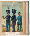 Regimentos de Linea : Tambores Mayores (de Gala; de Diario). 1851