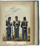 Regimentos de Linea : Gastadores (de Diario; de Gala; de Gala). 1853