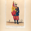 Porte-drapeau d'infanterie légère (grande tenue). 1860