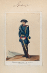 Gendarmerie à pied  (petite tenue). 1860