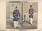 Artilleria:  Sargento, Soldado. 1862
