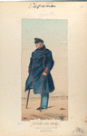 Soldado con abrigo. 1862