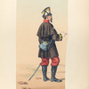 Infanteria ligera. Teniente Coronel (en trage de marcha). 1862
