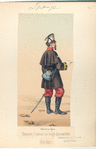 Infanteria ligera. Teniente Coronel (en trage de marcha). 1862