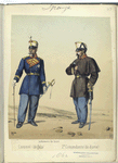Infanteria de linea: Coronel (de gala),  2-o Comandante (de diario). 1862