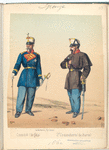 Infanteria de linea: Coronel (de gala),  2-o Comandante (de diario). 1862