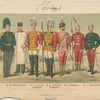 K.k. Hofburgwache; K.k. Arcieren-Leibgarde; K.k. Trabanten-Leibgarde; K.u. Leibgarde; K.u. Kronenwache