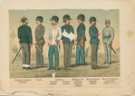 General-Intendant (Parade); Profos; Auditore : General-Auditor, Hauptm.-Auditor; Monturs-Verwaltungsbranche-Officier; Militär-Bauverwaltungs-Officier; Militär-Verpflegsmannschaft. Meister II. Cl