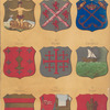 Armas de los Tergios Departmentales Llamados, Grandes Viejos, I. Africa, II. Principe, III. Corona, IV. Galicia V. Napoles, VI. Zaragoza, VII. Córdova VIII. Zamora IX. Soria
