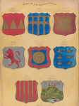 Armas  de Los Tercios Nuevos, XXIV. Valladolid, XXV. Segovia, XXVI. Estremadura, XXVII. Leon, XXVIII. Burgos, XXIX. Murcia, XXX. Cataluña, XXXI. Malaga