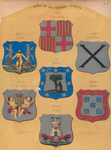 Armas  de Los Tercios Nuevos, XXXII. Barcelona, XXXIII. Cadiz, XXXIV. Cantabria, XXXV. Madrid, XXXVI. Asturias, XXXVII. Cueta, XXXVIII. Vitoria