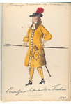 Vereenigde Provincien de Nederlanden. Onderofficier Infanterie Reg. Van Friesheim. 1691