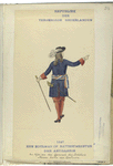 Republiek der Vereenigde Nederlanden. Een Edelman of Batterymeester der  Artillerie ten tije van den Generaal der Artillerie Menno baron van Coehoorn. 1697