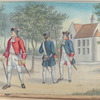 Officier in Galla Uniform; Füseliere in Dienst Uniform. 1718-1740