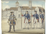 General, Hauptman, Sergent, Grenadier, Füseliere.  1718-1740