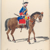 Vereenigde Provincien der Nederlanden. Waalsche Dragonder Regiment de Berg Trips.  1747