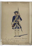 Vereenigde Provincien der Nederlanden.  Landgraf Hessische Infanterie Regiment : Landgraf... 1749