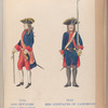 Republiek der Vereenigde Nederlanden. Een Officier der Artillerie (1748), Een Constapel of Canonnier (1749) ten tijde van den Luitenant-Generaal en chef der Artillerie Sebastiaan van Glabbeecq.van Glabbeecq. 1735